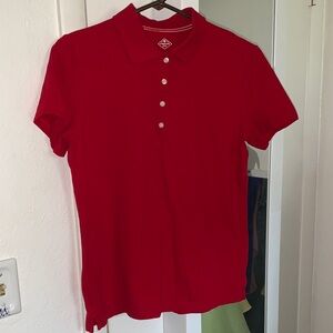 St. John's Bay Vibrant Red Polo Shirt